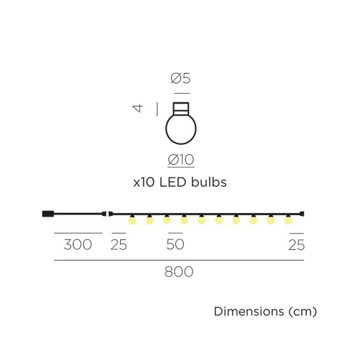 GUIRNALDA CABLE BLANCO BRUNA
