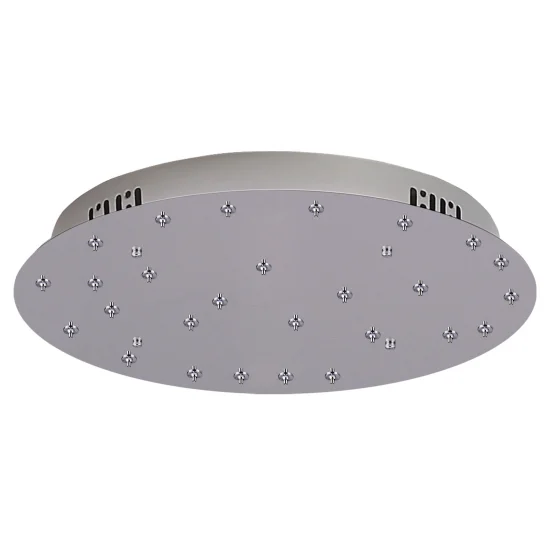 BASE REDONDA 27 LUCES ACERO CROMADO Ø 80CM