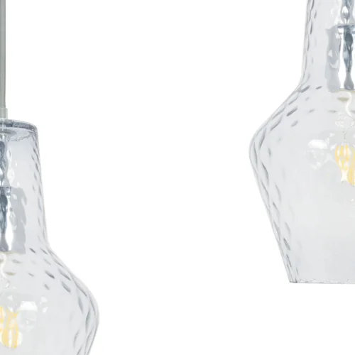 LÁMPARA DE TECHO 3 LUCES BASE RECTANGULAR CROMO MAVERICK