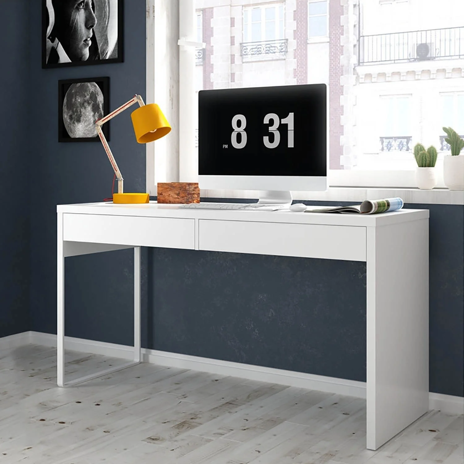 Mesa De Escritorio Cardiff | Tienda muebles Lúzete |Mueble Kit