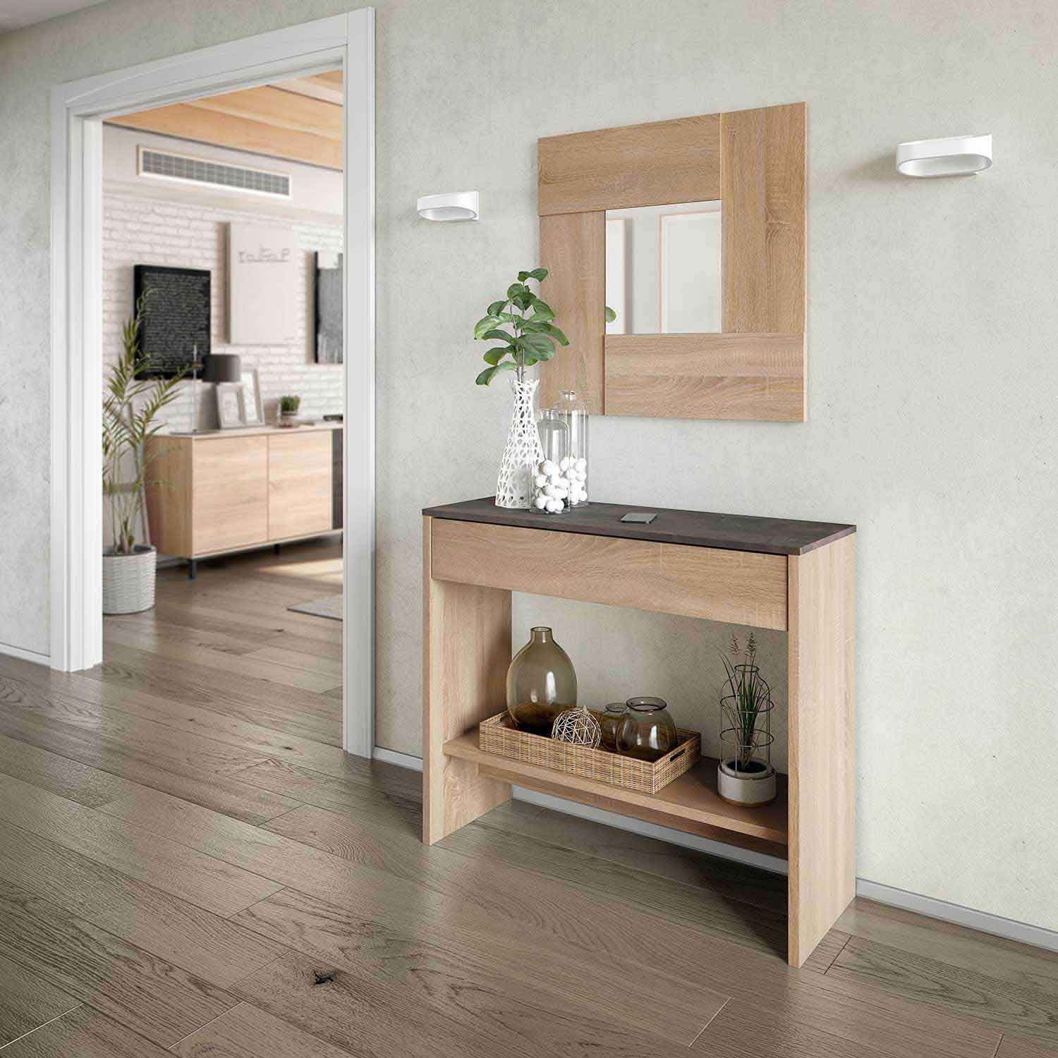 curva licencia Todos los años Recibidor-Consola Con Espejo Solna | Tienda muebles Lúzete | Mueble Kit curva licencia Todos los años Recibidor-Consola Con Espejo Solna | Tienda muebles Lúzete | Mueble Kit