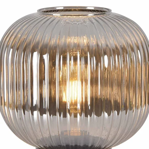 LÁMPARA DE MESA TULIPA FUMÉ Ø20 E27 SHELBY LÁMPARA DE MESA TULIPA FUMÉ Ø20 E27 SHELBY