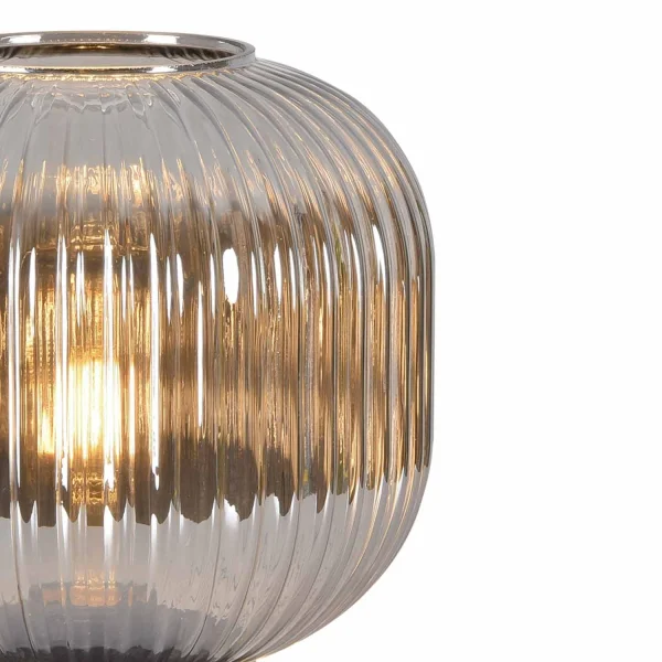LÁMPARA DE MESA TULIPA FUMÉ Ø20 E27 SHELBY LÁMPARA DE MESA TULIPA FUMÉ Ø20 E27 SHELBY