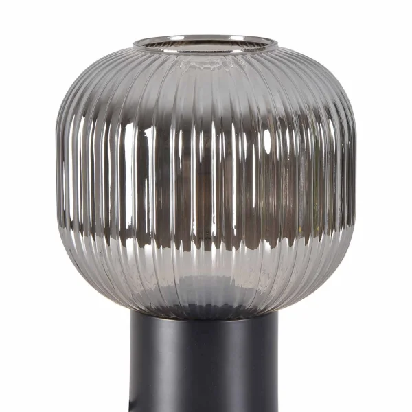 LÁMPARA DE MESA TULIPA FUMÉ Ø20 E27 SHELBY LÁMPARA DE MESA TULIPA FUMÉ Ø20 E27 SHELBY