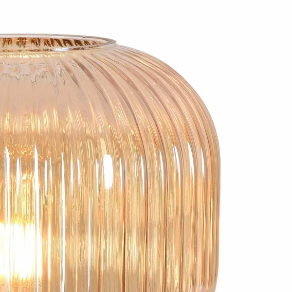 LÁMPARA DE MESA TULIPA ÁMBAR Ø20 E27 SHELBY