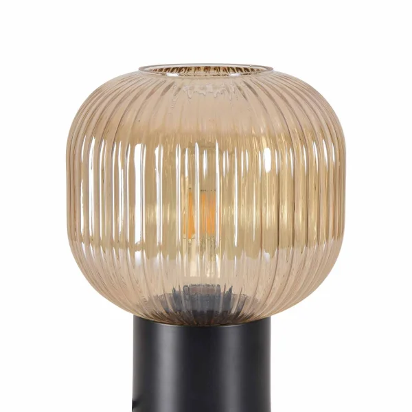 LÁMPARA DE MESA TULIPA ÁMBAR Ø20 E27 SHELBY