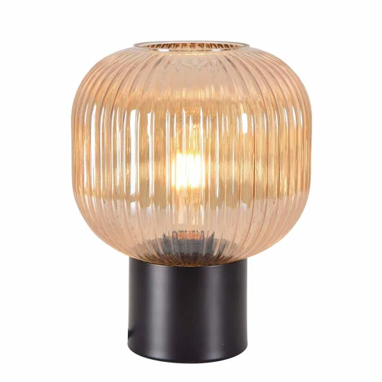 LÁMPARA DE MESA TULIPA ÁMBAR Ø20 E27 SHELBY