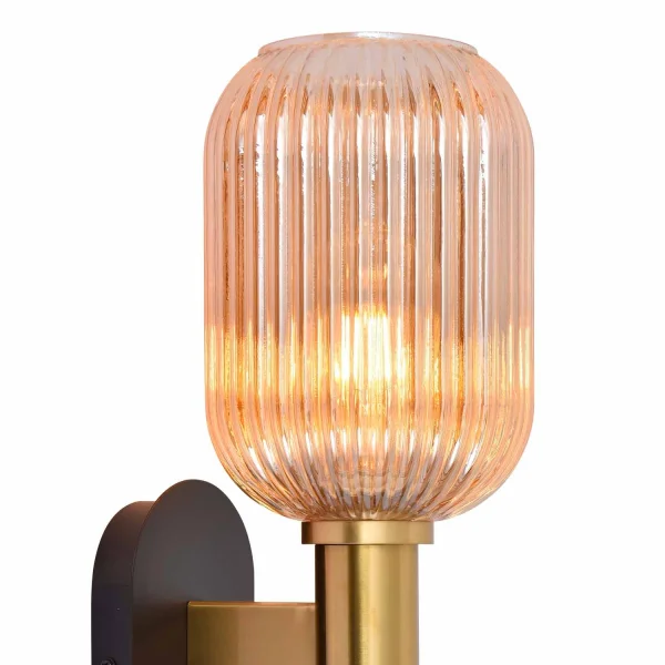 APLIQUE DE PARED TULIPA ÁMBAR Ø19 E27 SHELBY