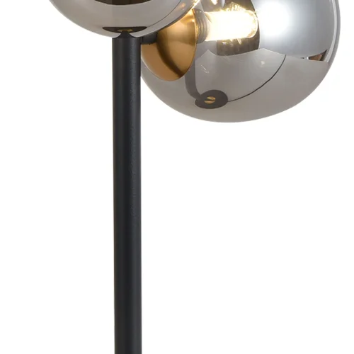 LÁMPARA DE MESA 3 LUCES HIERRO PAVÓN/NEGRO NICOLETTA