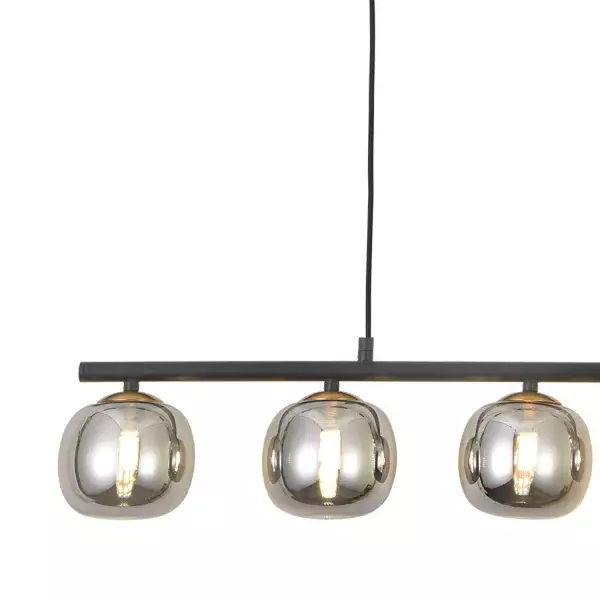 LÁMPARA DE TECHO 5 LUCES HIERRO PAVÓN/NEGRO NICOLETTA LÁMPARA DE TECHO 5 LUCES HIERRO PAVÓN/NEGRO NICOLETTA