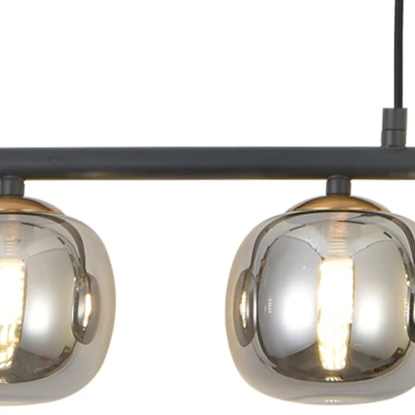 LÁMPARA DE TECHO 5 LUCES HIERRO PAVÓN/NEGRO NICOLETTA LÁMPARA DE TECHO 5 LUCES HIERRO PAVÓN/NEGRO NICOLETTA