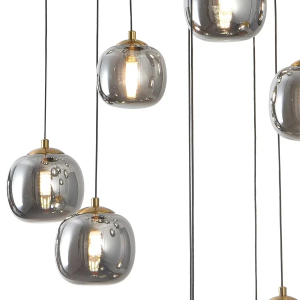 LÁMPARA DE TECHO 16 LUCES HIERRO PAVÓN/NEGRO NICOLETTA LÁMPARA DE TECHO 16 LUCES HIERRO PAVÓN/NEGRO NICOLETTA