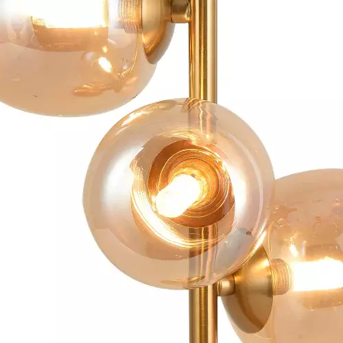 LÁMPARA DE MESA 3 LUCES HIERRO DORADO NICOLETTA