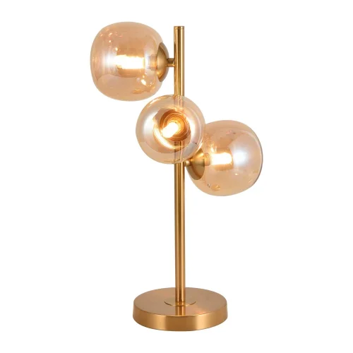 LÁMPARA DE MESA 3 LUCES HIERRO DORADO NICOLETTA