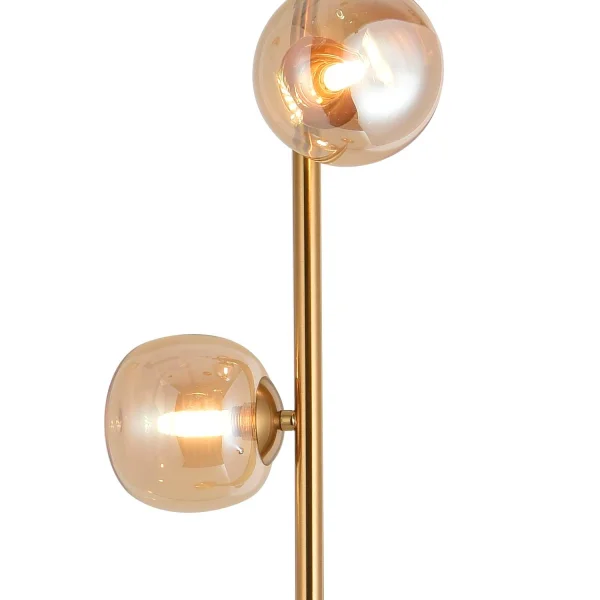 LÁMPARA DE PIE 3 LUCES HIERRO DORADO NICOLETTA LÁMPARA DE PIE 3 LUCES HIERRO DORADO NICOLETTA