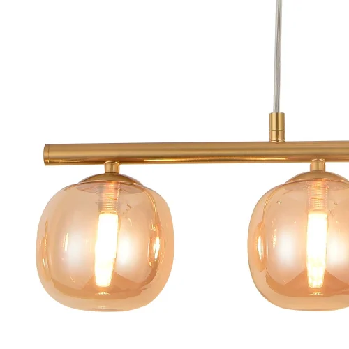 LÁMPARA DE TECHO 4 LUCES HIERRO DORADO NICOLETTA