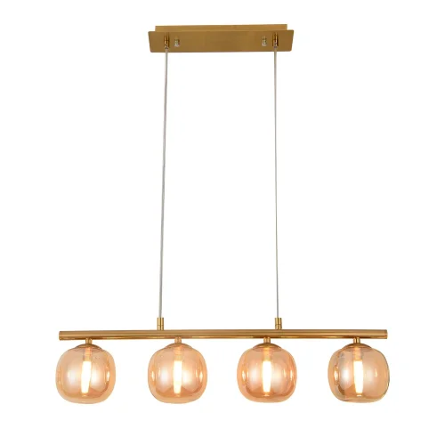 LÁMPARA DE TECHO 4 LUCES HIERRO DORADO NICOLETTA