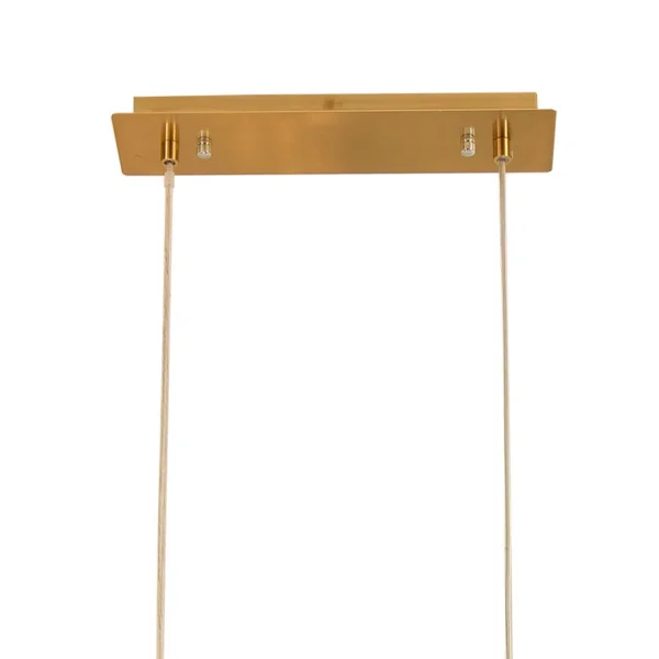 LÁMPARA DE TECHO 8 LUCES HIERRO DORADO NICOLETTA