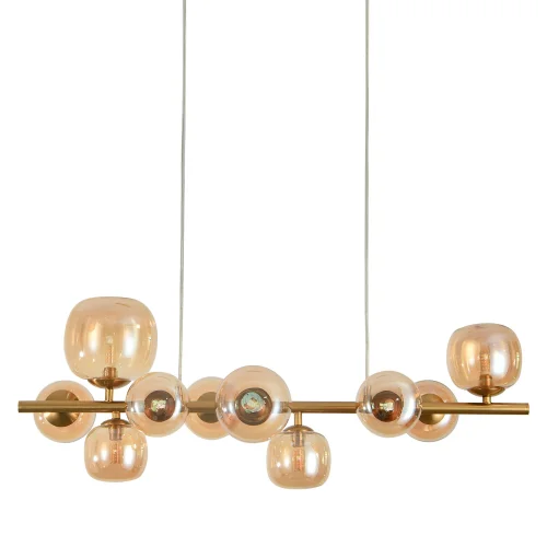 LÁMPARA DE TECHO 10 LUCES HIERRO DORADO NICOLETTA LÁMPARA DE TECHO 10 LUCES HIERRO DORADO NICOLETTA