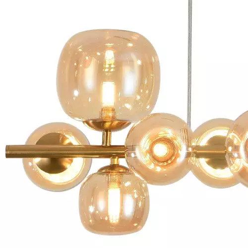 LÁMPARA DE TECHO 10 LUCES HIERRO DORADO NICOLETTA LÁMPARA DE TECHO 10 LUCES HIERRO DORADO NICOLETTA