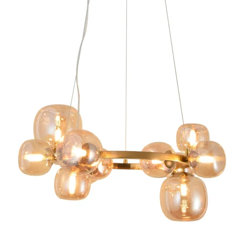 LÁMPARA DE TECHO 11 LUCES HIERRO DORADO NICOLETTA