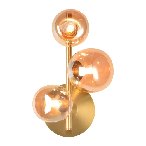 APLIQUE DE PARED 3 LUCES HIERRO DORADO NICOLETTA APLIQUE DE PARED 3 LUCES HIERRO DORADO NICOLETTA