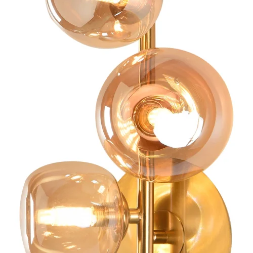 APLIQUE DE PARED 3 LUCES HIERRO DORADO NICOLETTA APLIQUE DE PARED 3 LUCES HIERRO DORADO NICOLETTA