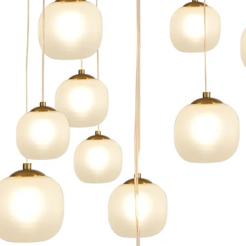 LÁMPARA DE TECHO 16 LUCES HIERRO PAVÓN TULIPA BLANCA NICOLETTA LÁMPARA DE TECHO 16 LUCES HIERRO PAVÓN TULIPA BLANCA NICOLETTA