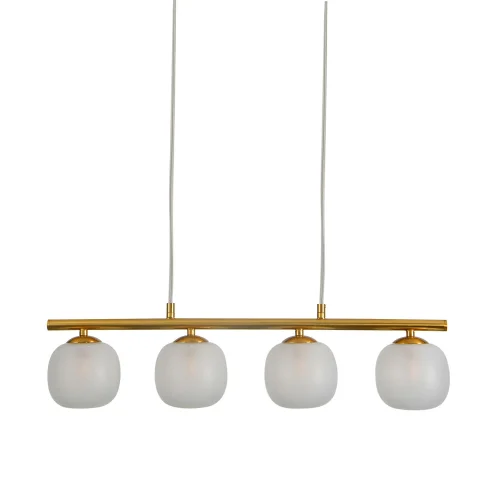 LÁMPARA DE TECHO 4 LUCES HIERRO DORADO TULIPA BLANCA NICOLETTA LÁMPARA DE TECHO 4 LUCES HIERRO DORADO TULIPA BLANCA NICOLETTA