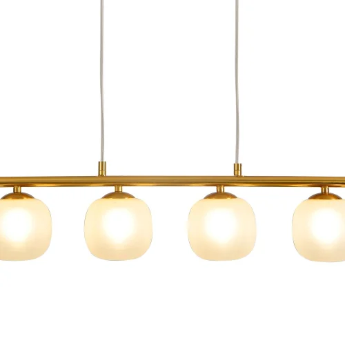 LÁMPARA DE TECHO 4 LUCES HIERRO DORADO TULIPA BLANCA NICOLETTA LÁMPARA DE TECHO 4 LUCES HIERRO DORADO TULIPA BLANCA NICOLETTA