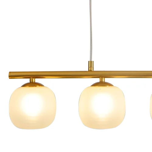 LÁMPARA DE TECHO 4 LUCES HIERRO DORADO TULIPA BLANCA NICOLETTA LÁMPARA DE TECHO 4 LUCES HIERRO DORADO TULIPA BLANCA NICOLETTA