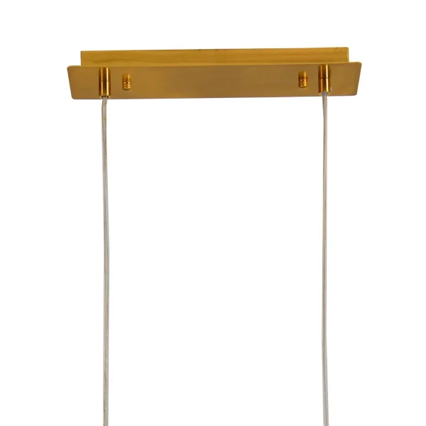 LÁMPARA DE TECHO 8 LUCES HIERRO DORADO TULIPA BLANCA NICOLETTA