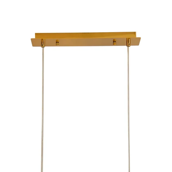 LÁMPARA DE TECHO 10 LUCES HIERRO DORADO TULIPA BLANCA NICOLETTA LÁMPARA DE TECHO 10 LUCES HIERRO DORADO TULIPA BLANCA NICOLETTA