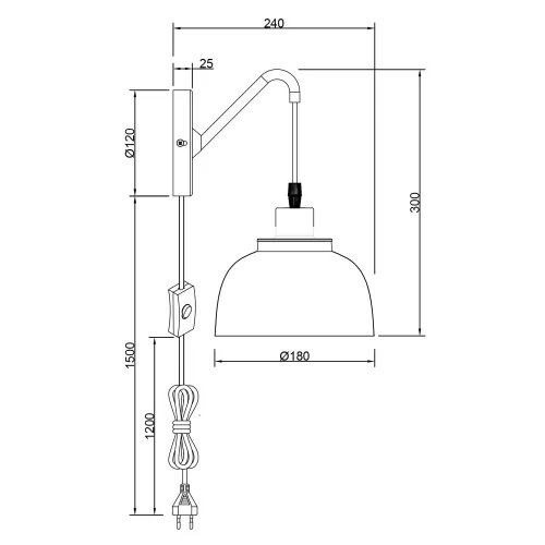 APLIQUE DE PARED PORTOBELLO