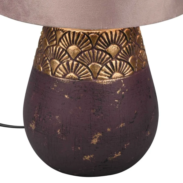 LÁMPARA DE MESA CERÁMICA MARRÓN SHIRA LÁMPARA DE MESA CERÁMICA MARRÓN SHIRA