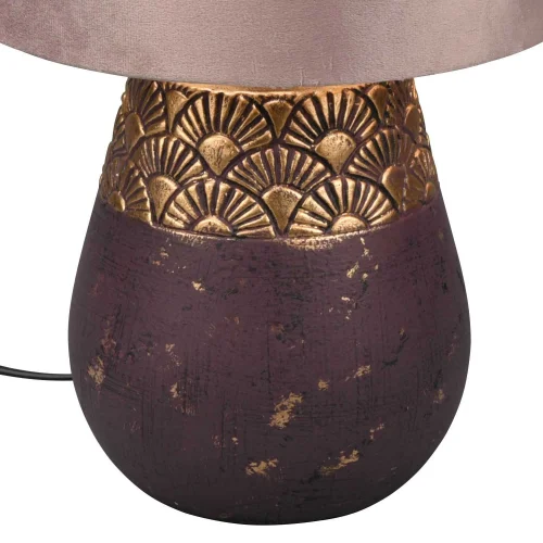 LÁMPARA DE MESA CERÁMICA MARRÓN SHIRA LÁMPARA DE MESA CERÁMICA MARRÓN SHIRA