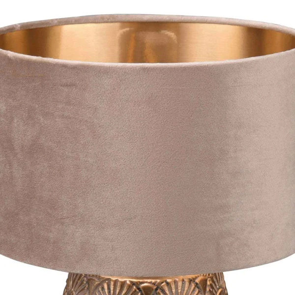 LÁMPARA DE MESA CERÁMICA BEIGE SHIRA