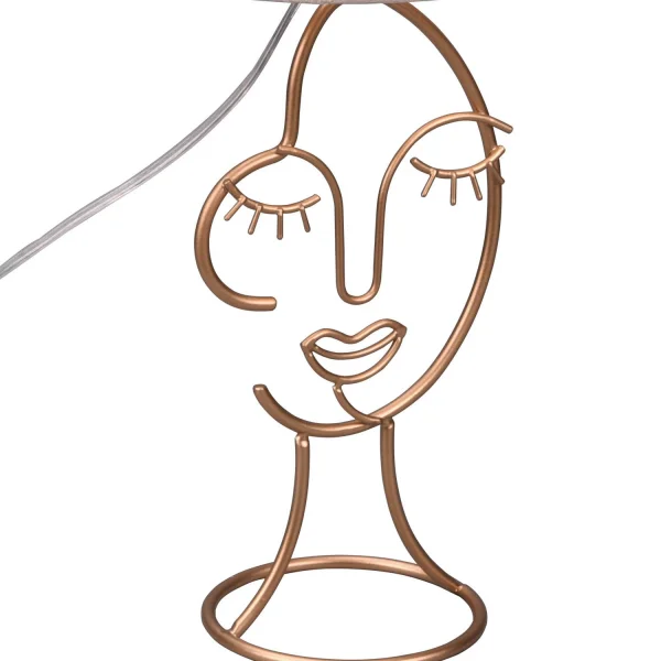 LÁMPARA DE MESA DE METAL PANTALLA BEIGE LAURA LÁMPARA DE MESA DE METAL PANTALLA BEIGE LAURA