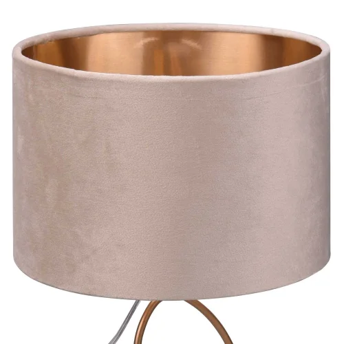 LÁMPARA DE MESA DE METAL PANTALLA BEIGE LAURA LÁMPARA DE MESA DE METAL PANTALLA BEIGE LAURA