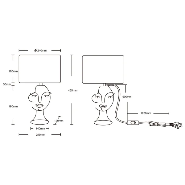 LÁMPARA DE MESA DE METAL PANTALLA BEIGE LAURA LÁMPARA DE MESA DE METAL PANTALLA BEIGE LAURA