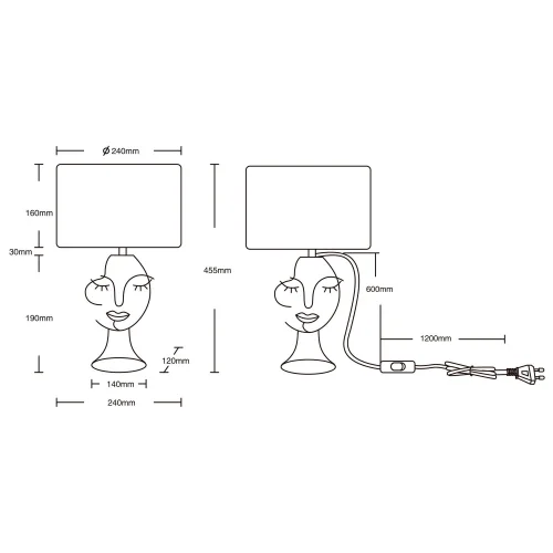 LÁMPARA DE MESA DE METAL PANTALLA BEIGE LAURA LÁMPARA DE MESA DE METAL PANTALLA BEIGE LAURA