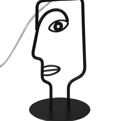 LÁMPARA DE MESA DE METAL PANTALLA NEGRA OTIS LÁMPARA DE MESA DE METAL PANTALLA NEGRA OTIS