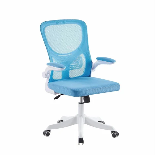 SILLA DE ESCRITORIO CON RUEDAS AZUL AVENTURINA