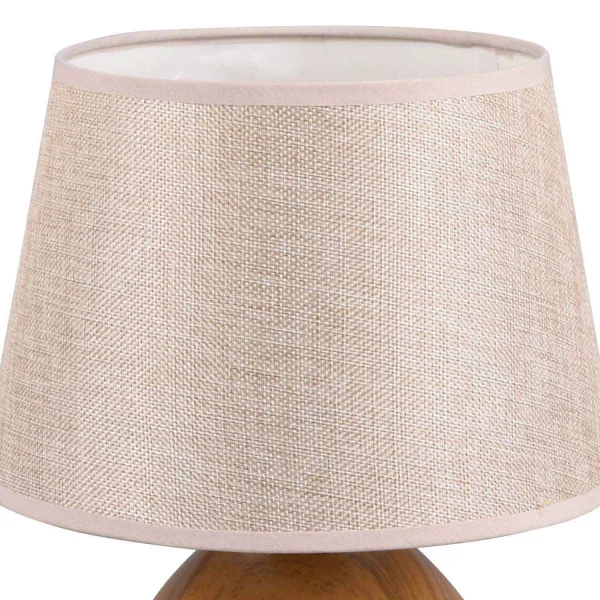 LÁMPARA DE MESA SPLENDOUR 24CM IMITACIÓN MADERA