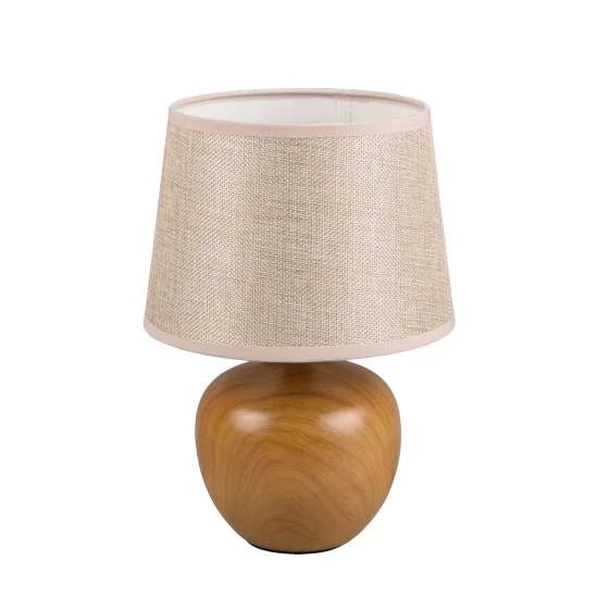 LÁMPARA DE MESA SPLENDOUR 18CM IMITACIÓN MADERA 2