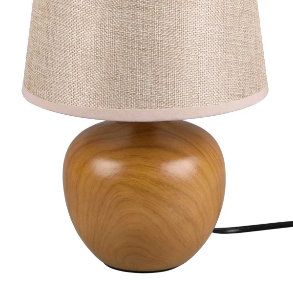 LÁMPARA DE MESA SPLENDOUR 18CM IMITACIÓN MADERA