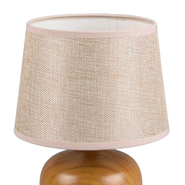 LÁMPARA DE MESA SPLENDOUR 18CM IMITACIÓN MADERA