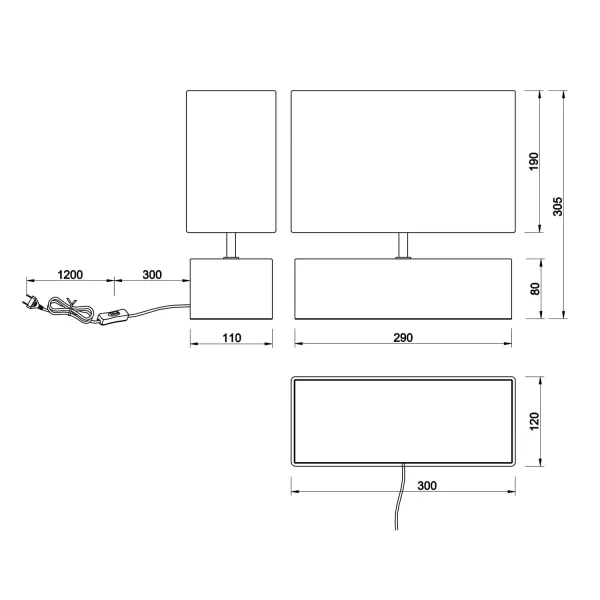 LÁMPARA DE MESA SIGRID MADERA NATURAL PANTALLA NEGRA E27 LÁMPARA DE MESA SIGRID MADERA NATURAL PANTALLA NEGRA E27