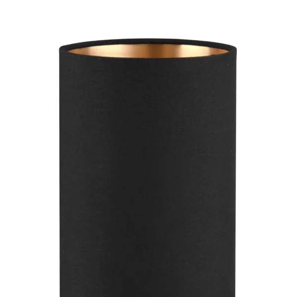 LÁMPARA DE MESA SIGRID Ø 12CM MADERA NATURAL PANTALLA NEGRA LÁMPARA DE MESA SIGRID Ø 12CM MADERA NATURAL PANTALLA NEGRA