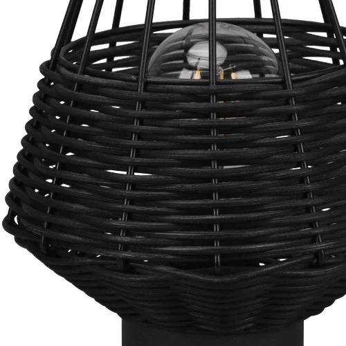 LÁMPARA DE MESA RATTAN NEGRO GALADRIEL